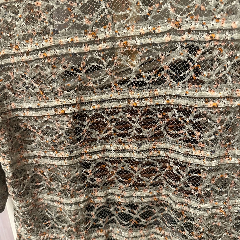 American Rag Silver Lace Top - Picture 9 of 15